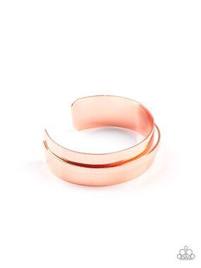 Paparazzi Shiny Copper Cuff Bracelet (BC048)